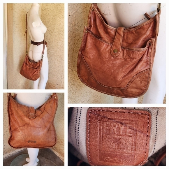 Frye Handbags - Frye Leather Western Madison Cross Body